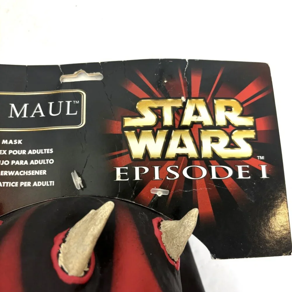 Darth Maul Latex Mask Official Star Wars episode 1 Rubie’s #2541 NWT NOS